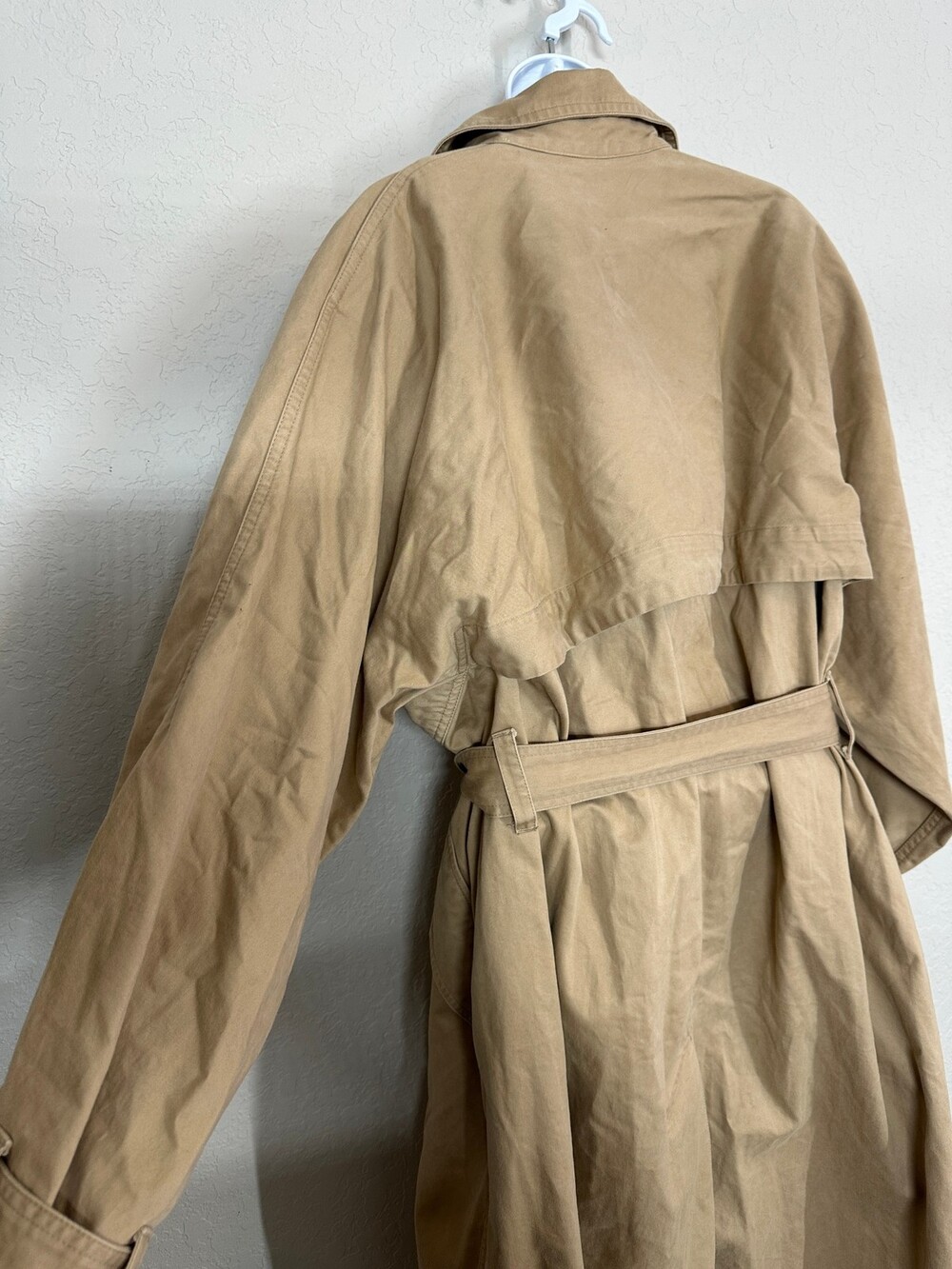 Isabel Marant Trench Coat Double-Breasted Belted Khaki Cotton Women's Size 38 - Picture 10 of 16